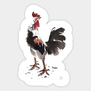 Rooster Stare Sticker